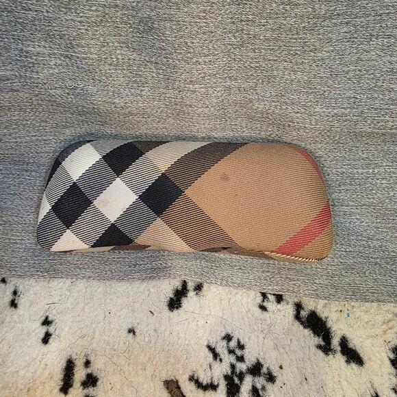 Burberry Nova Check Eyeglasses Sunglasses Case Only 6" Unisex Hard Case Plaid - Picture 1 of 5